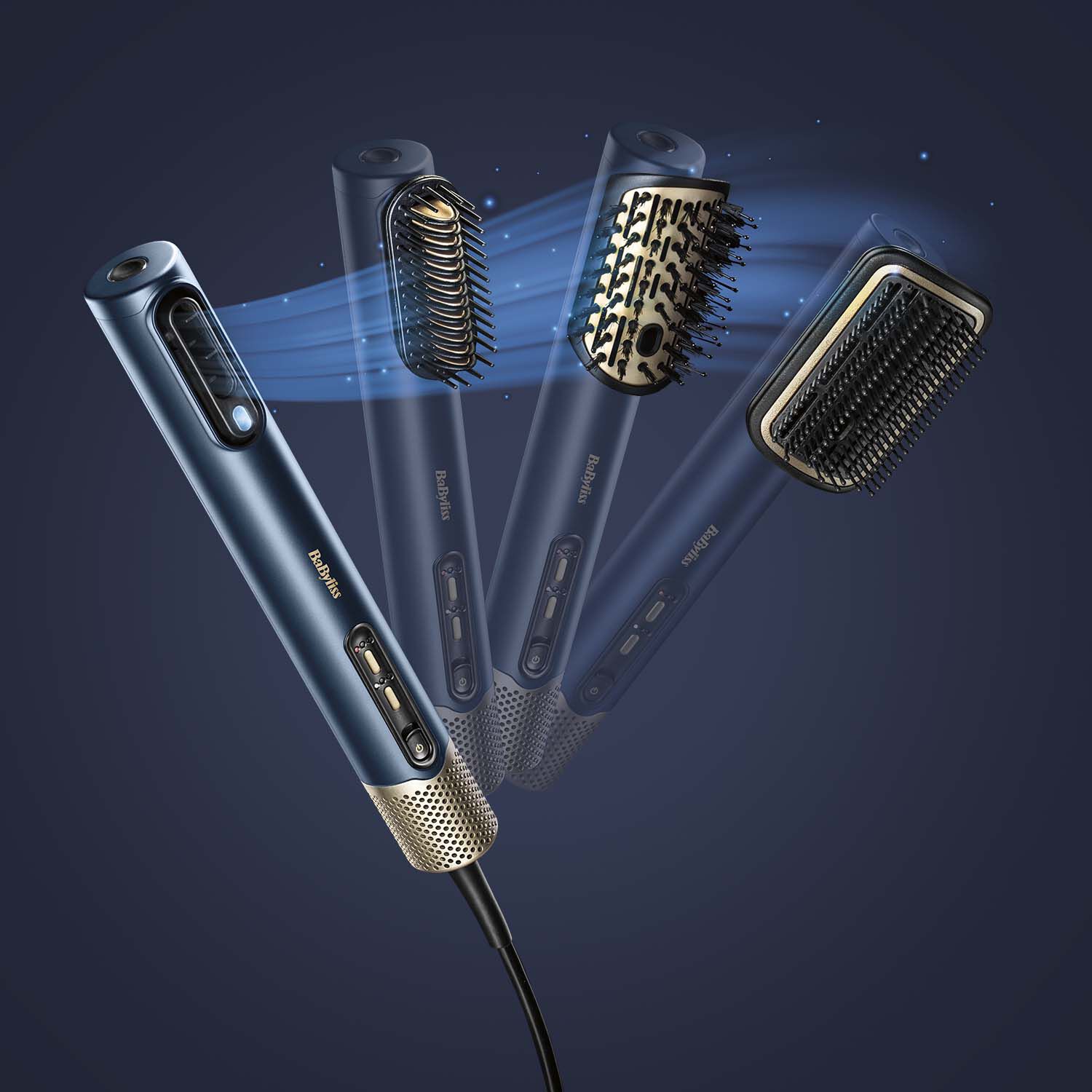 BaByliss Air Wand in 4 modes - Dryer, Straightener, Volume Styler & Smoothing Brush
